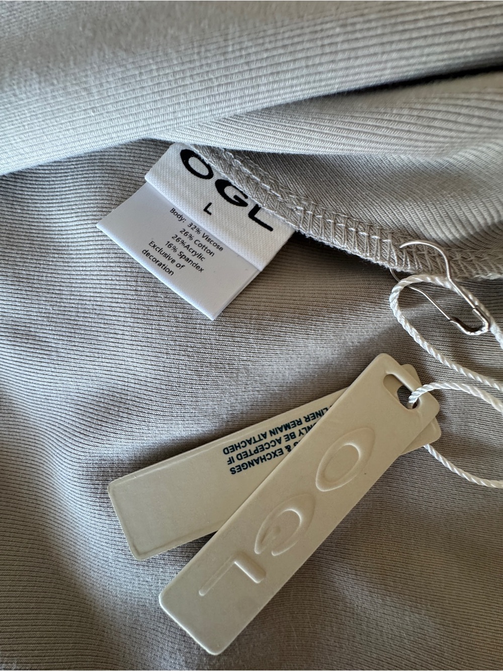 NWT OGL CashSoft Mockneck Tucks Midi Dress zSleeveless Minimalist Large - Picture 11 of 12